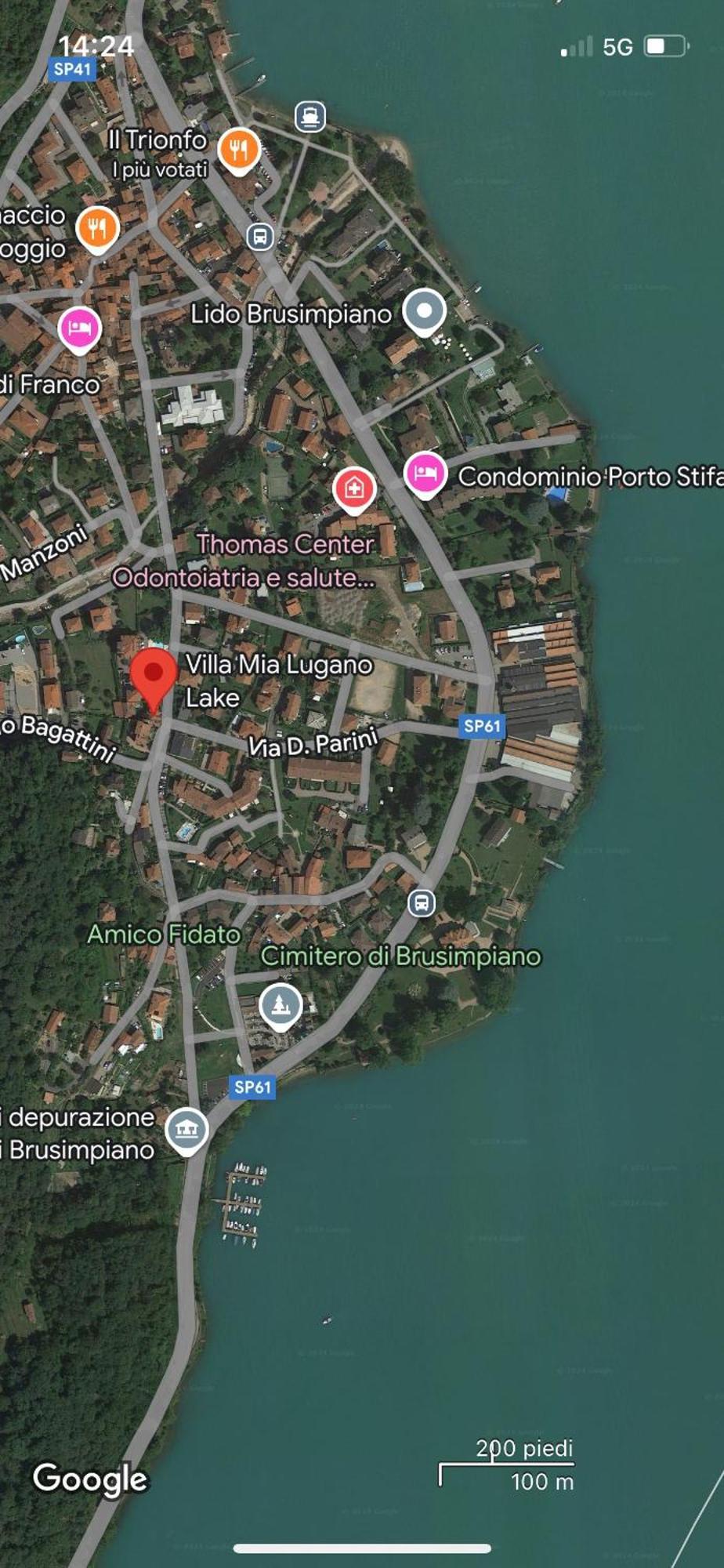 Villa Mia Lugano Lake Brusimpiano Kültér fotó